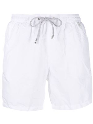 MC2 Saint Barth logo patch swim shorts - White