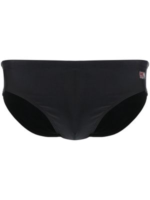 MC2 Saint Barth logo-patch swimming trunks - Black