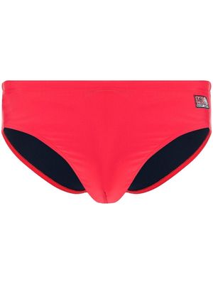 MC2 Saint Barth logo-patch swimming trunks - Red
