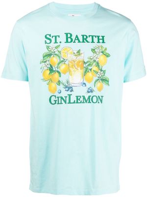 MC2 Saint Barth logo-print short-sleeve T-shirt - Blue