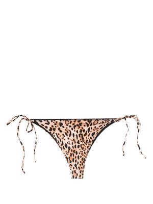 MC2 Saint Barth Marielle leopard-print bikini bottoms - Brown
