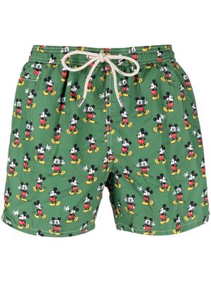 MC2 Saint Barth Mickey Mouse-print swim shorts - Green