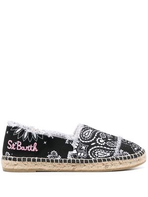 MC2 Saint Barth Mogan paisley-print espadrilles - Black