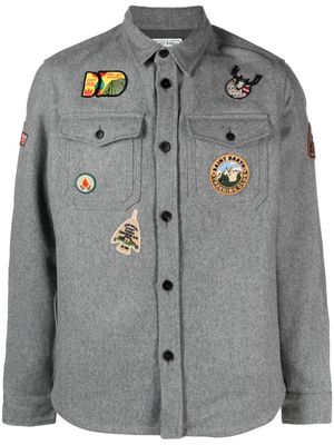 MC2 Saint Barth multi-patch button-down shirt jacket - Grey