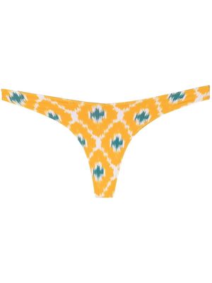 MC2 Saint Barth Naomi graphic-print bikini bottoms - Yellow