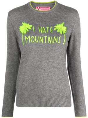 MC2 Saint Barth New Queen I Hate Mountains jumper - EMB HATE PALMS 15M94