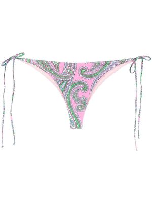 MC2 Saint Barth paisley-print bikini bottoms - Pink
