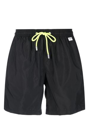 MC2 Saint Barth Pantone logo-patch swim shorts - Black