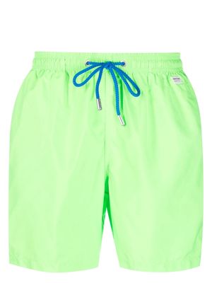 MC2 Saint Barth Pantone logo-patch swim shorts - Green