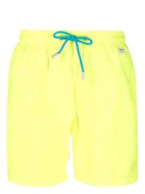 MC2 Saint Barth Pantone logo-patch swim shorts - Yellow