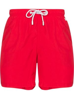 MC2 Saint Barth Pantone™ Special Edition logo-patch swim shorts - Red