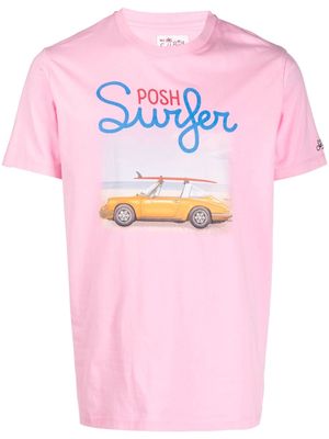 MC2 Saint Barth Porsche Surfer graphic T-shirt - Pink