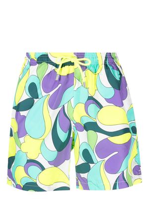MC2 Saint Barth printed recycled polyester swim shorts - Purple