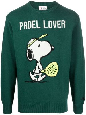 MC2 Saint Barth Snoopy intarsia-knit jumper - Green