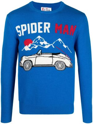MC2 Saint Barth Spider Man knitted jumper - Blue