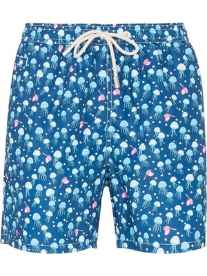 MC2 Saint Barth Squidly-print swim shorts - Blue