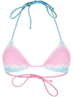 MC2 Saint Barth tie-dye terry-cloth bikini top - Pink