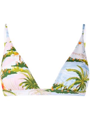 MC2 Saint Barth tropical print bikini top - Pink