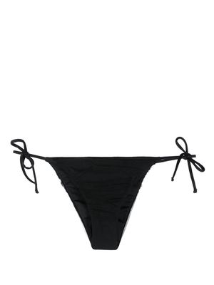 MC2 Saint Barth tulle-overlay bikini bottoms - Black