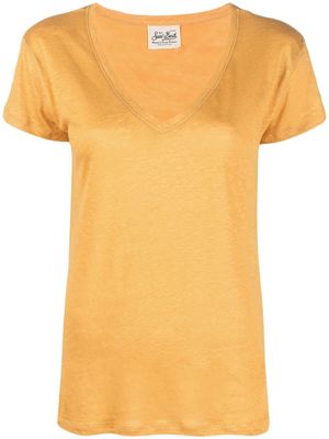 MC2 Saint Barth V-neck line T-shirt - Orange