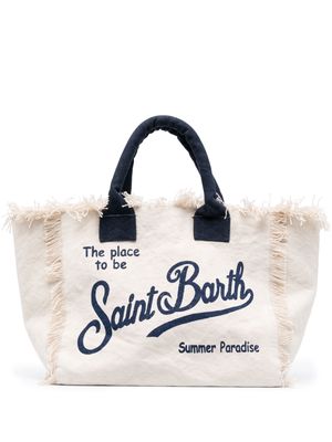 MC2 Saint Barth Vanity canvas beach bag - Neutrals