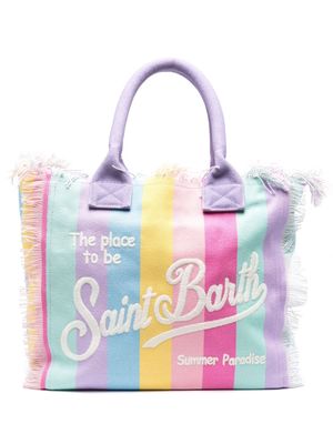 MC2 Saint Barth Vanity canvas beach bag - Purple