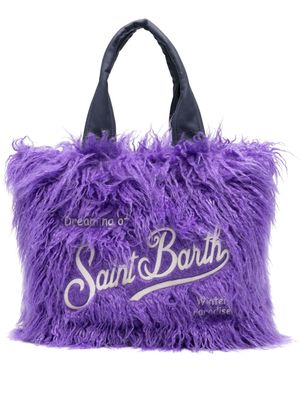 MC2 Saint Barth Vanity faux-fur tote bag - Purple