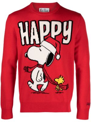 MC2 Saint Barth x Peanuts Snoopy intarsia-knit jumper - Red