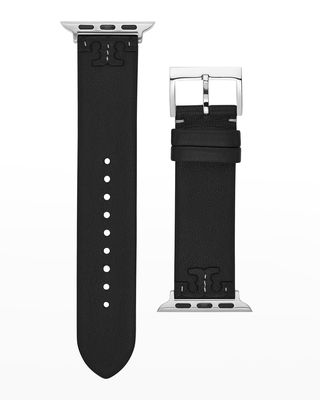 McGraw Leather Apple Watch Band in Black, 38-40mm