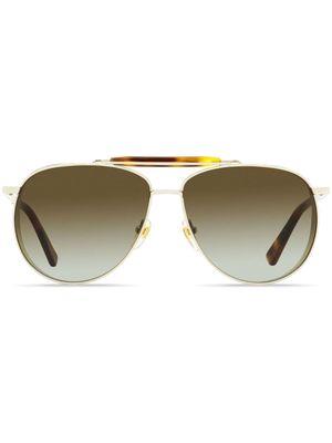 MCM 119 pilot sunglasses - Gold