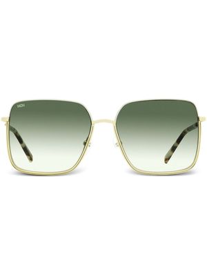 MCM 162S oversized square-frame tinted sunglasses - Gold