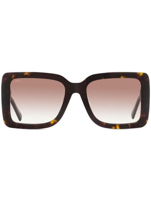 MCM 711S rectangle-frame tinted sunglasses - Brown