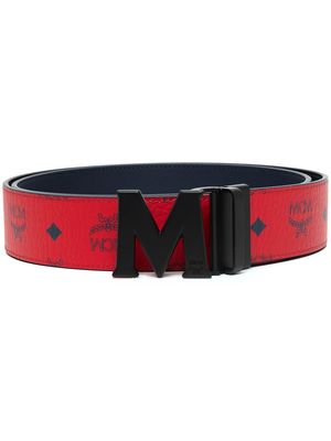 MCM Claus Matte reversible belt - Red