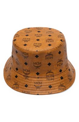 MCM Collection Bucket Hat in Cognac