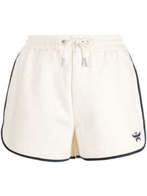 MCM Essential logo-embroidered track shorts - Neutrals