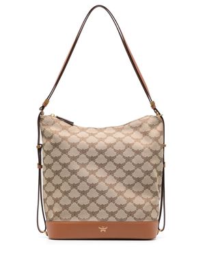 MCM large Himmel monogram shoulder bag - Brown