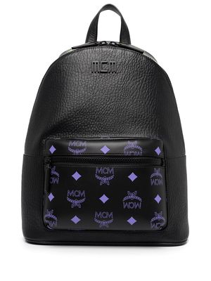 MCM large Stark leather backpack - Black
