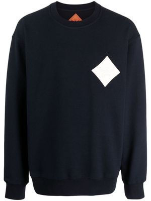 MCM Laurel Diamond-embroidery sweatshirt - Blue