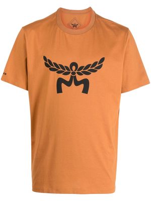 MCM Laurel logo-print organic cotton T-shirt - Brown