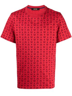 MCM logo-embroidered cotton T-shirt