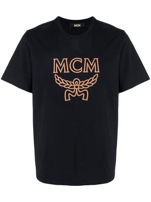 MCM logo-print crewneck T-shirt - Black