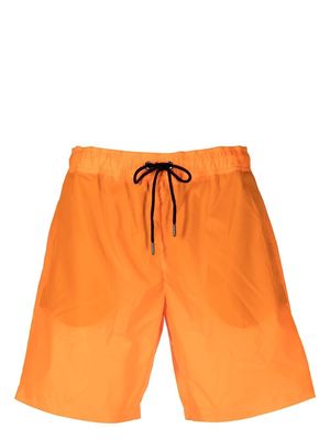 MCM logo-print drawstring swim shorts - Orange