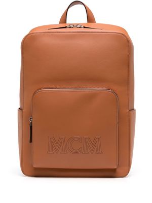 MCM medium Aren leather backpack - Brown