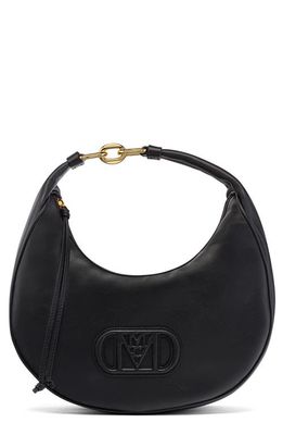 MCM Medium Mode Travia Leather Hobo Bag in Black