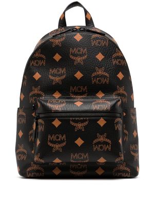 MCM medium Stark Maxi Visetos-print backpack - Black