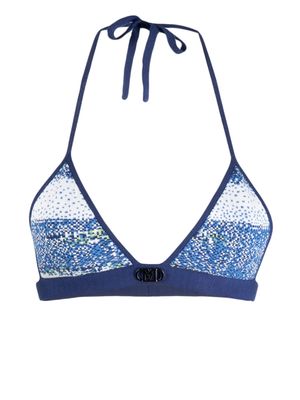 MCM Meta Ocean knitted bikini top - Blue