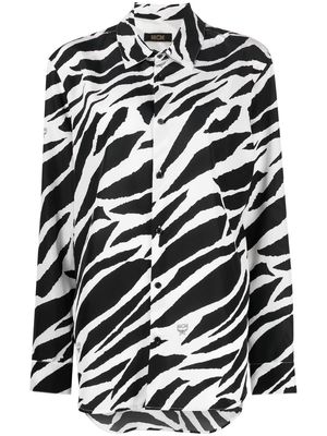 MCM Meta Safari Zebra-print oversize shirt - Black