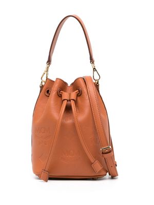 MCM mini Dessau Monogram leather bag - Brown