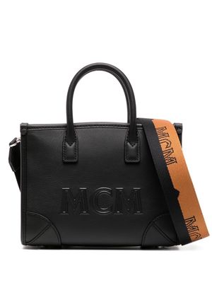 MCM mini Munchen leather tote bag - Black