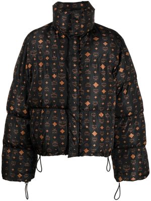 MCM monogram-pattern puffer jacket - Black